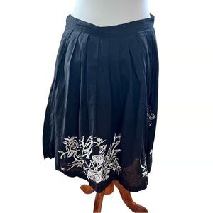 XXI Midi Skirt with Embroidery& Beading Size Large - Fairycore Soft goth
